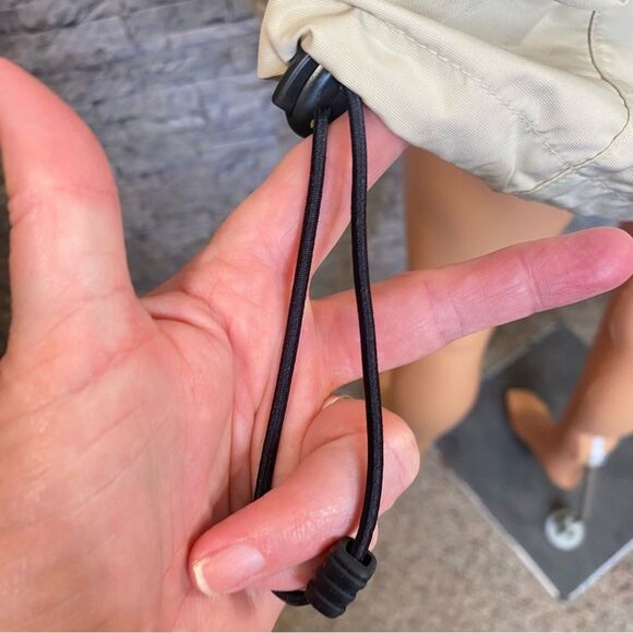 Nike Golf 1-4 Zip Pullover Jacket Performance Wear Tan Drawstring Waist - Picture 5 of 10